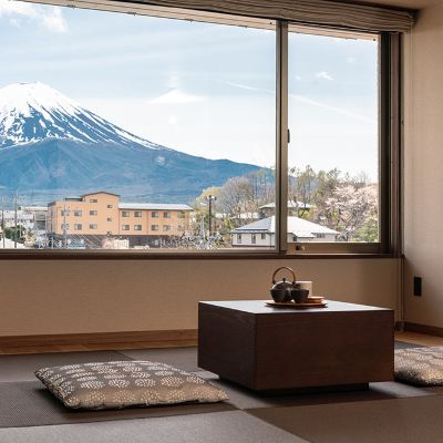 附樓富士山景頂層寬敞特別房帶浴缸 湯霧富士之宿 大池飯店優惠