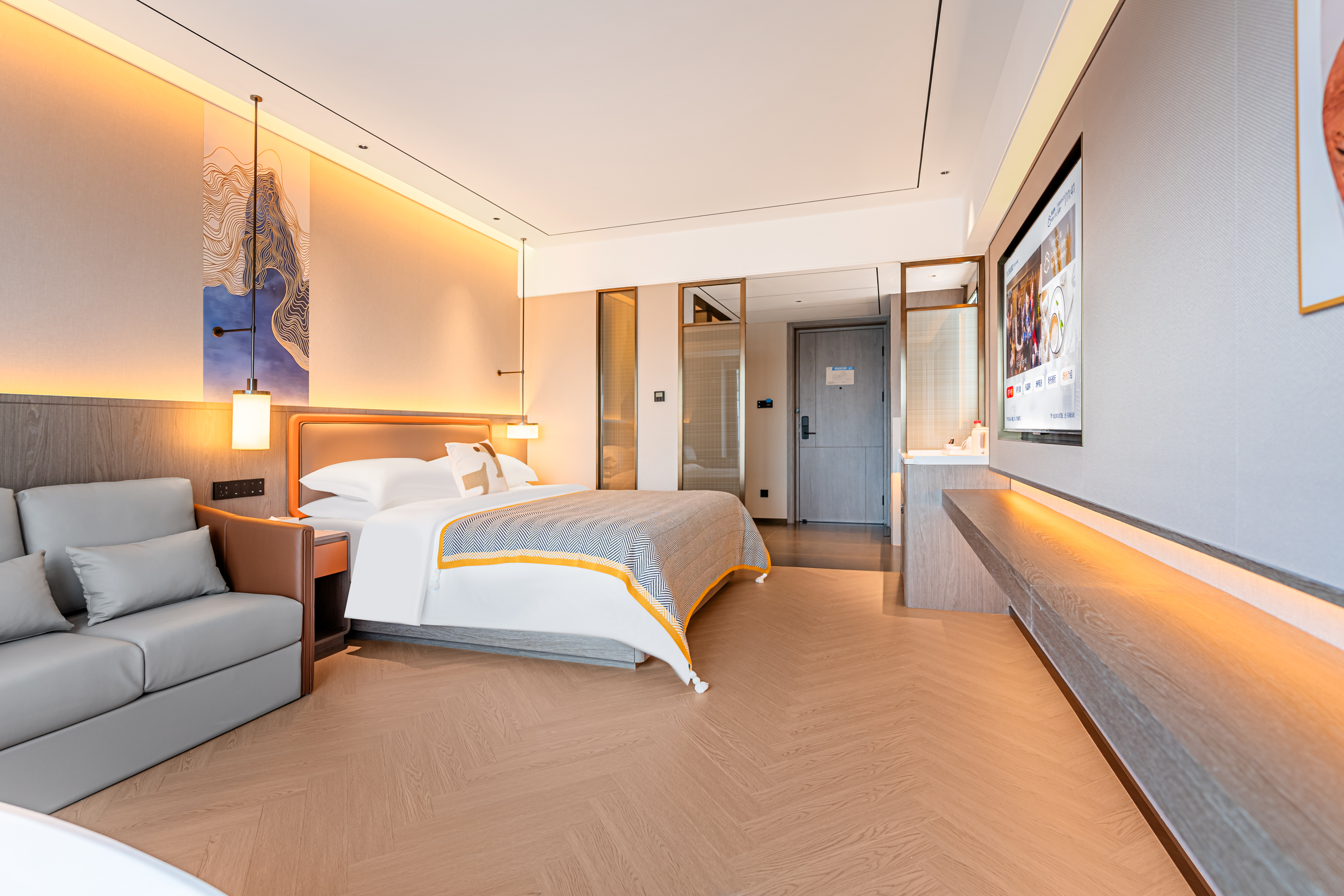 花園城景浴缸大床房（智能客控+mini吧+高速吹風機）