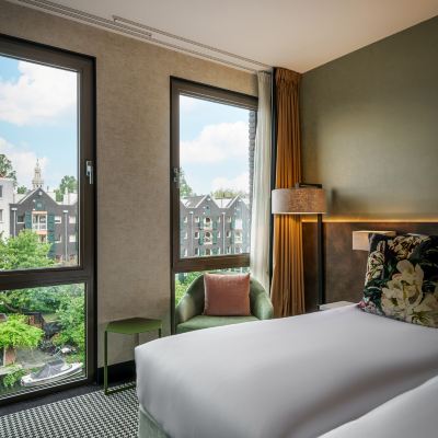 Twin Room with Canal View Monet Garden Hotel Amsterdam Promo Code