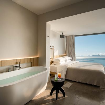 F棟·海景浴缸大床房 蜜悦·深圳波西塔諾懸崖海景美宿優惠