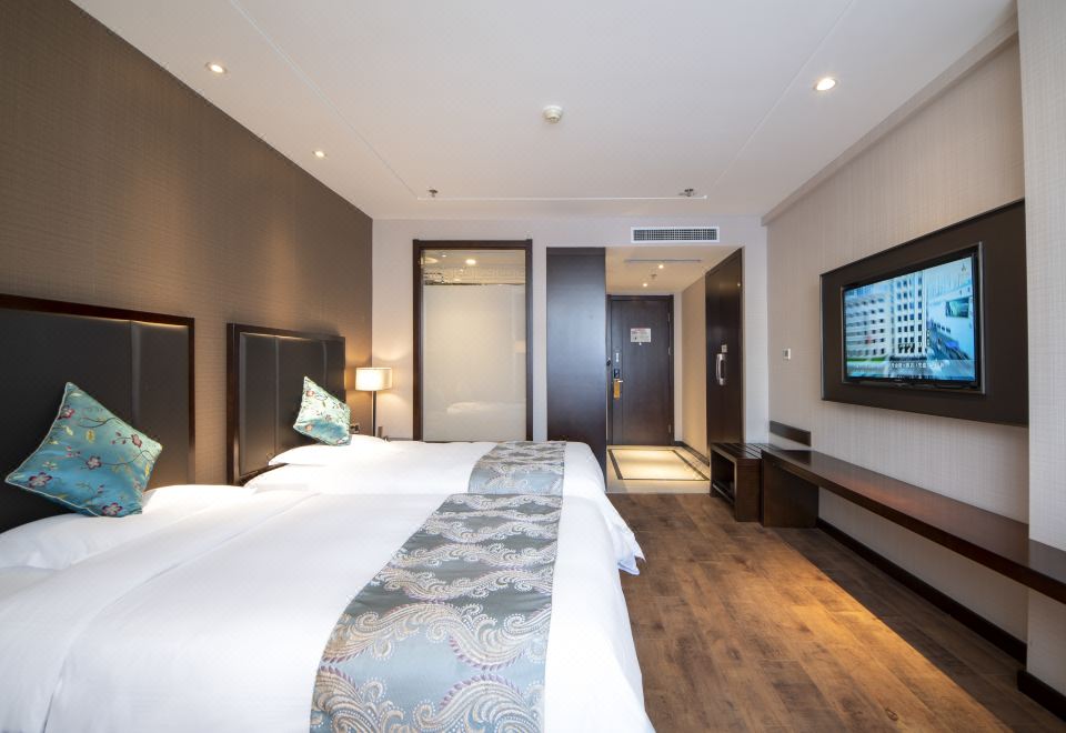 良朋精品双床房（小冰箱+中式茶具+多款枕头）