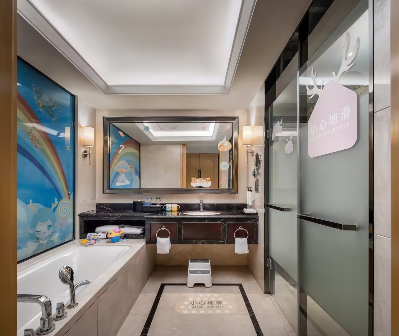 糖果飞屋上下铺滑梯房