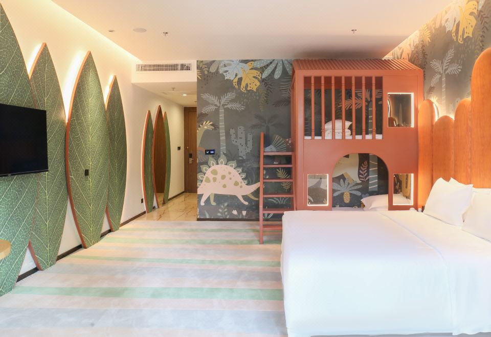 Wanda Realm Xiamen North BaySecret Forest Duplex Bed Family Room