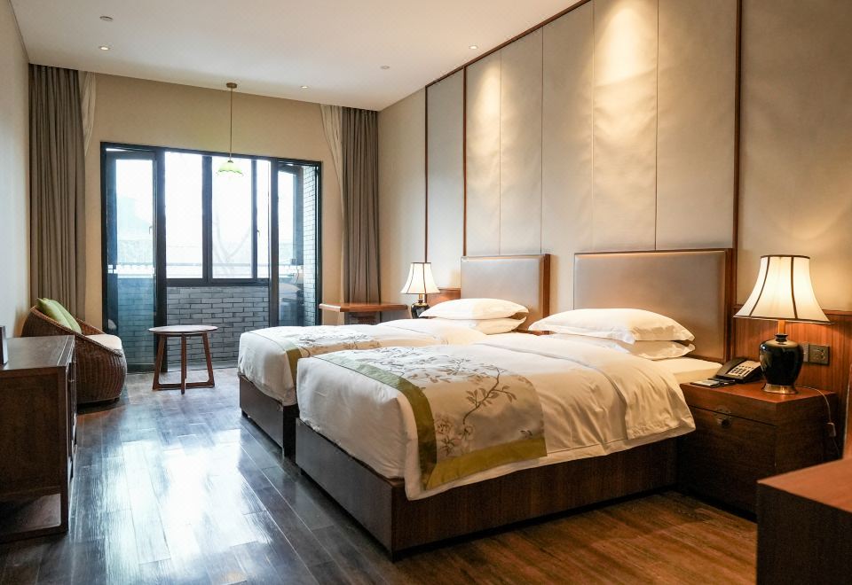 民国风街景双床房