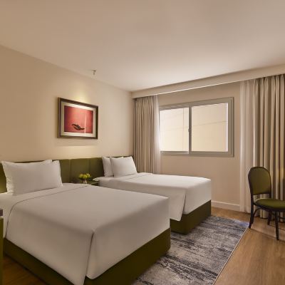 豪華雙床城景間，帶浴缸 胡志明市前衛風格飯店優惠