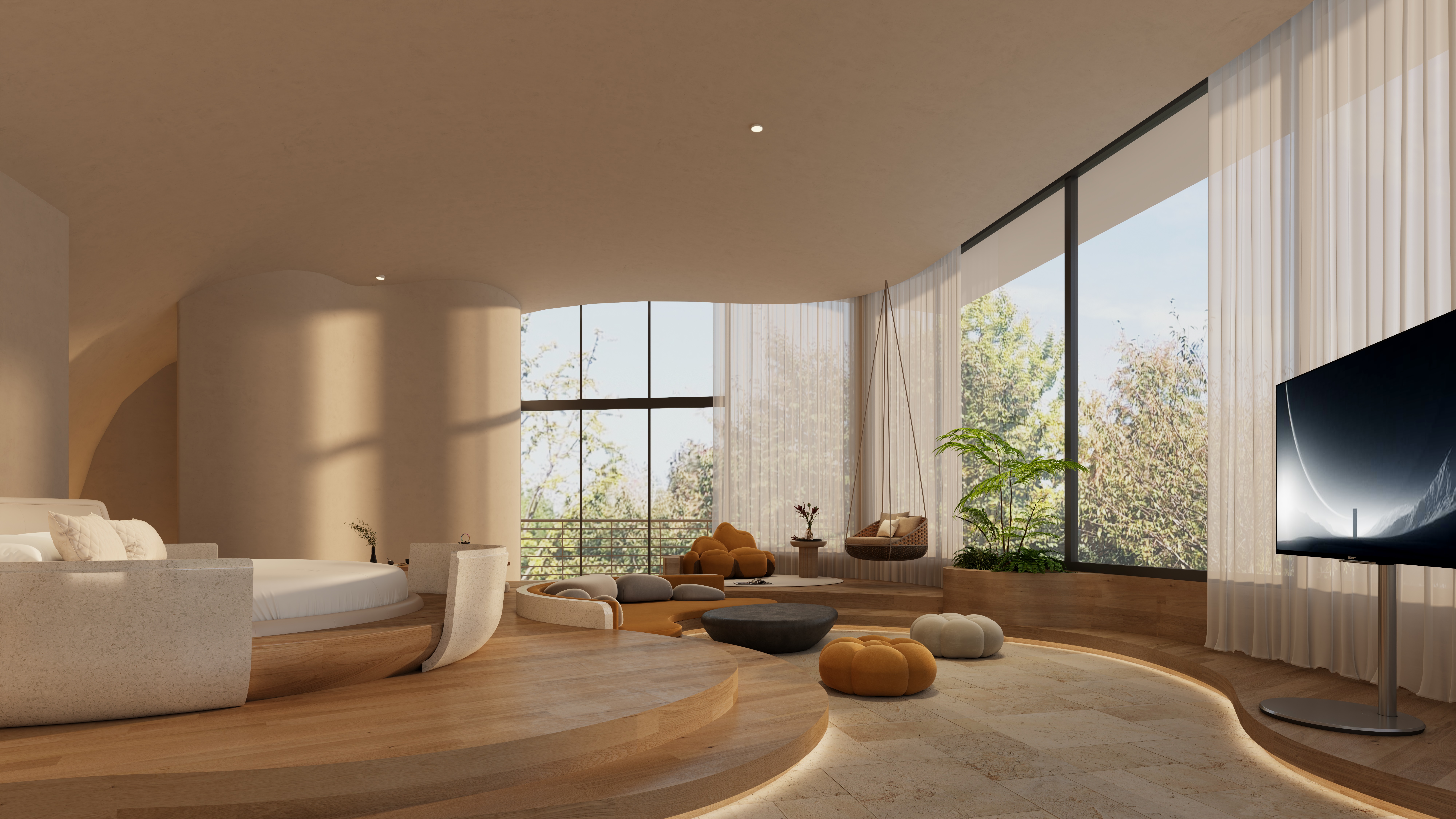 奇趣南瓜屋·复式三卧别墅「庭院·专用泳池·童趣滑梯」