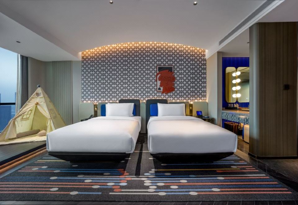 城景·彩鉛學堂親子秋千雙床房