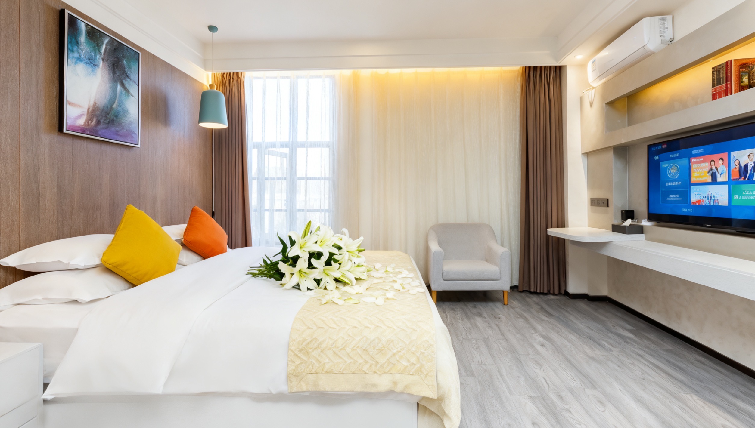 海埂观.鸥·精品大床房【亚朵款床垫+小冰箱+沙发】