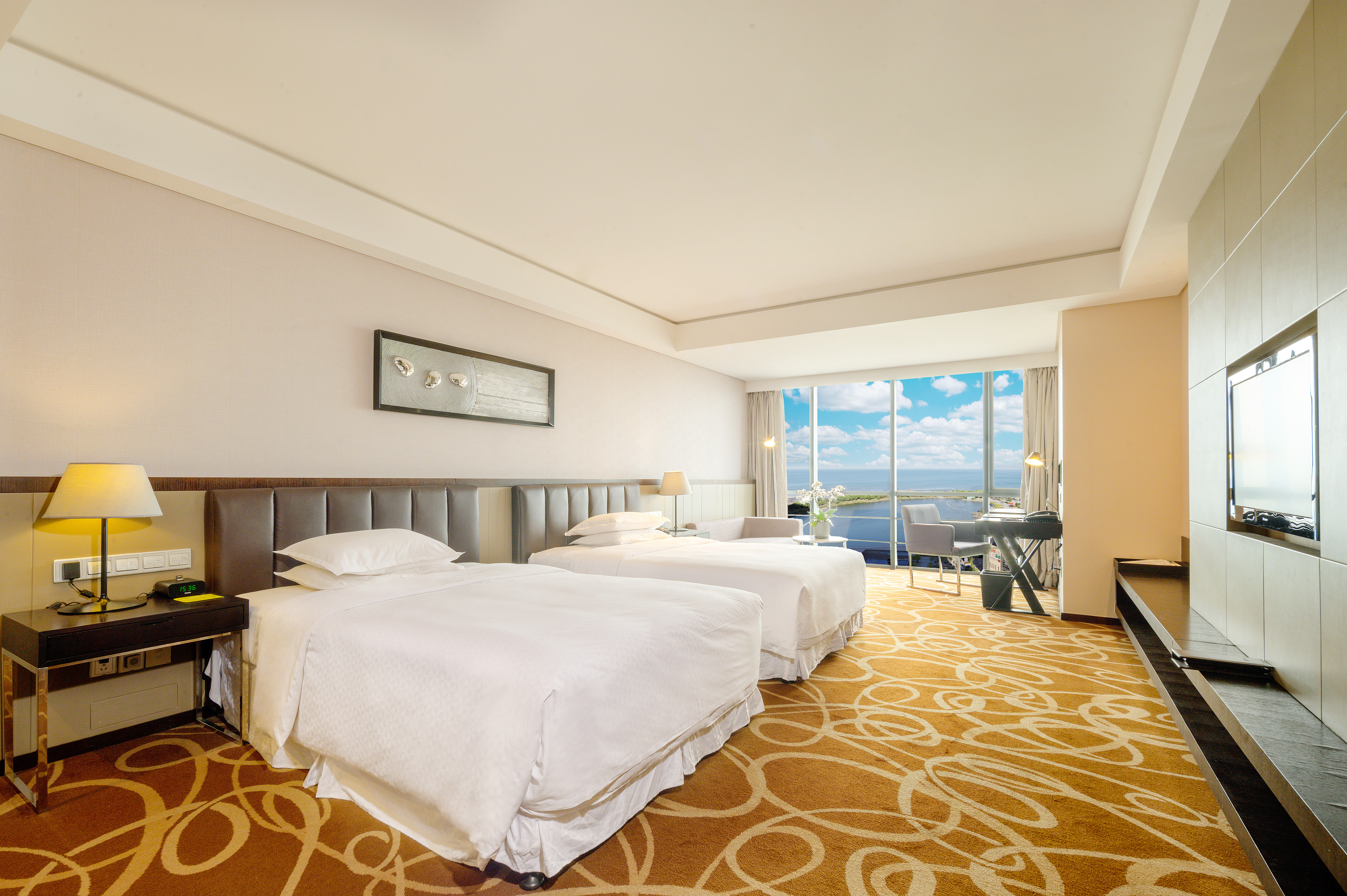 豪华海景双床房