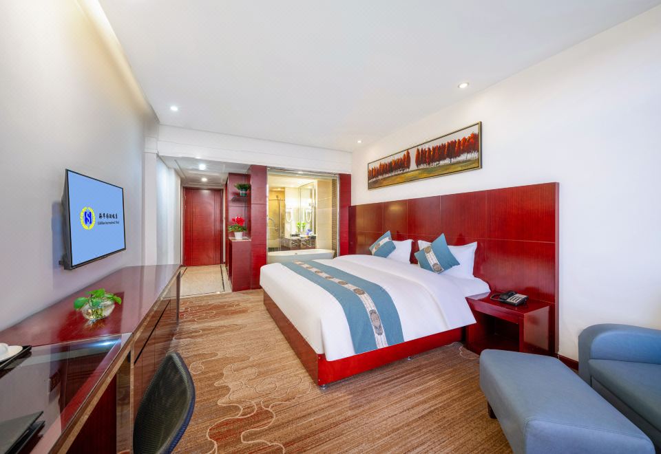 大床房（慕思乳胶床垫+智能静音加湿器+中央空调）