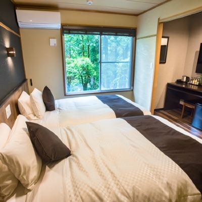 【洋モダンスーペリア洋室】30平米　信楽焼露天風呂　禁煙 リブマックスリゾート箱根芦ノ湖 クーポン