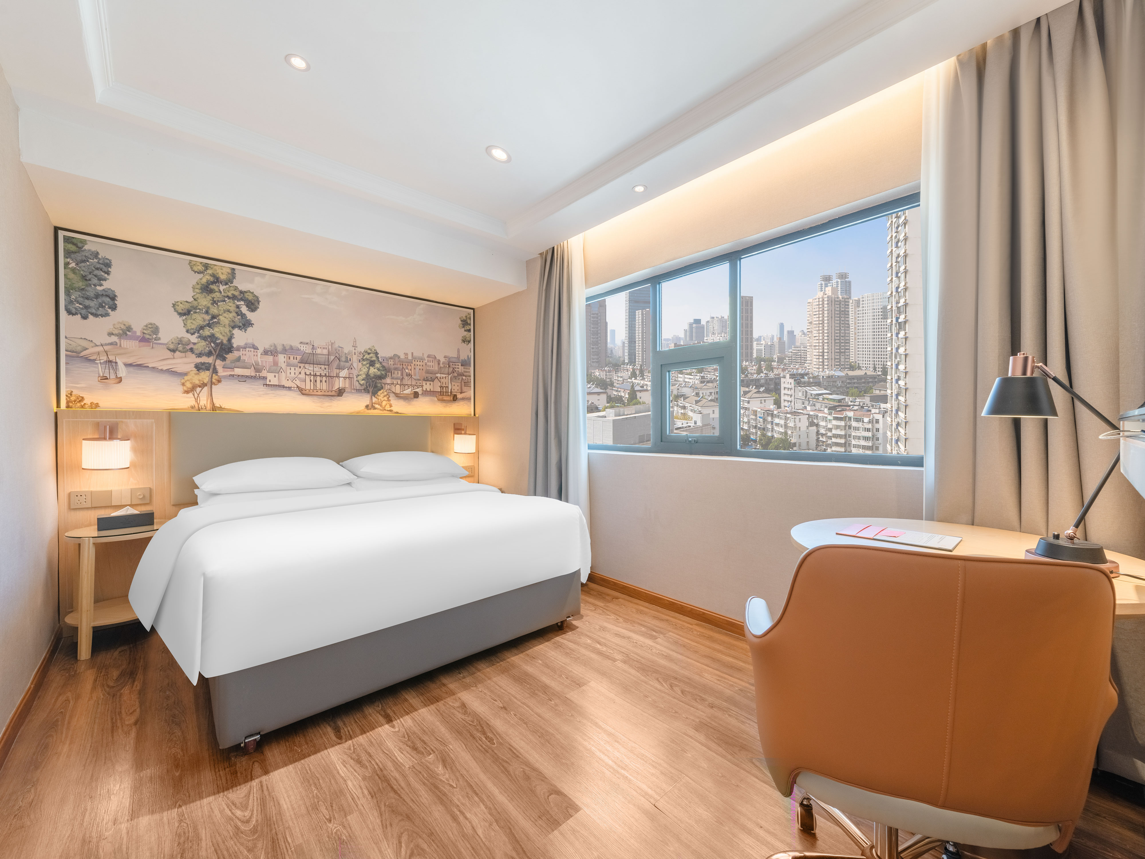 商务大床房｜高清电视｜视野开阔｜深睡记忆枕