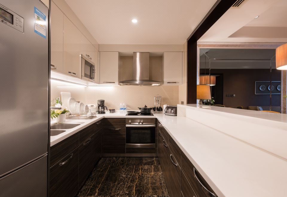 二居室高级套房|景观双套房|洗乾衣机|私家蒸气浴+厨房