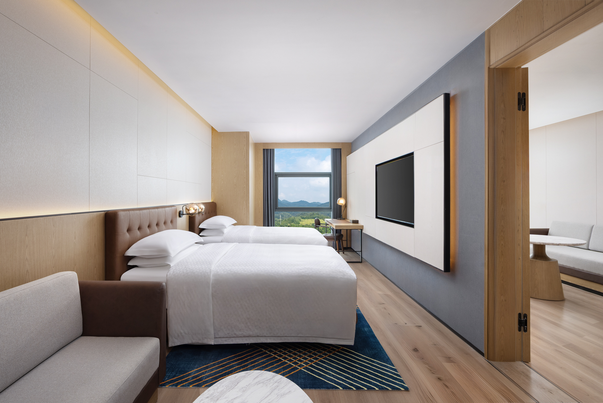 至尊大套房|舒适空间+双卧室+超大客厅+胶囊coffee机