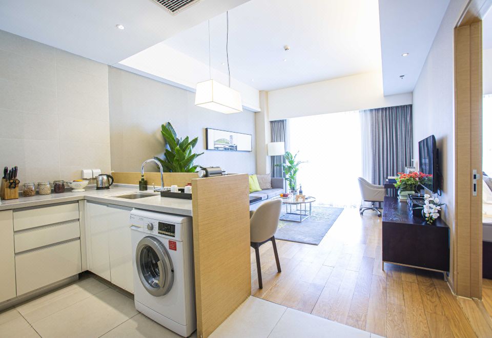 兩室豪華雙床套房 | 全套廚房設備+雙衞生間+洗衣機