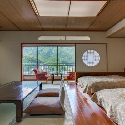 和洋室 つばき亭 or さくら亭 きぬ川ホテル三日月 クーポン