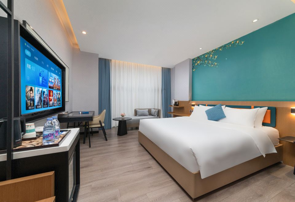 情致·情侣大床房（中央空调+坐卧沙发+舒适好眠床垫+迷你冰箱+定制深睡好眠床品）