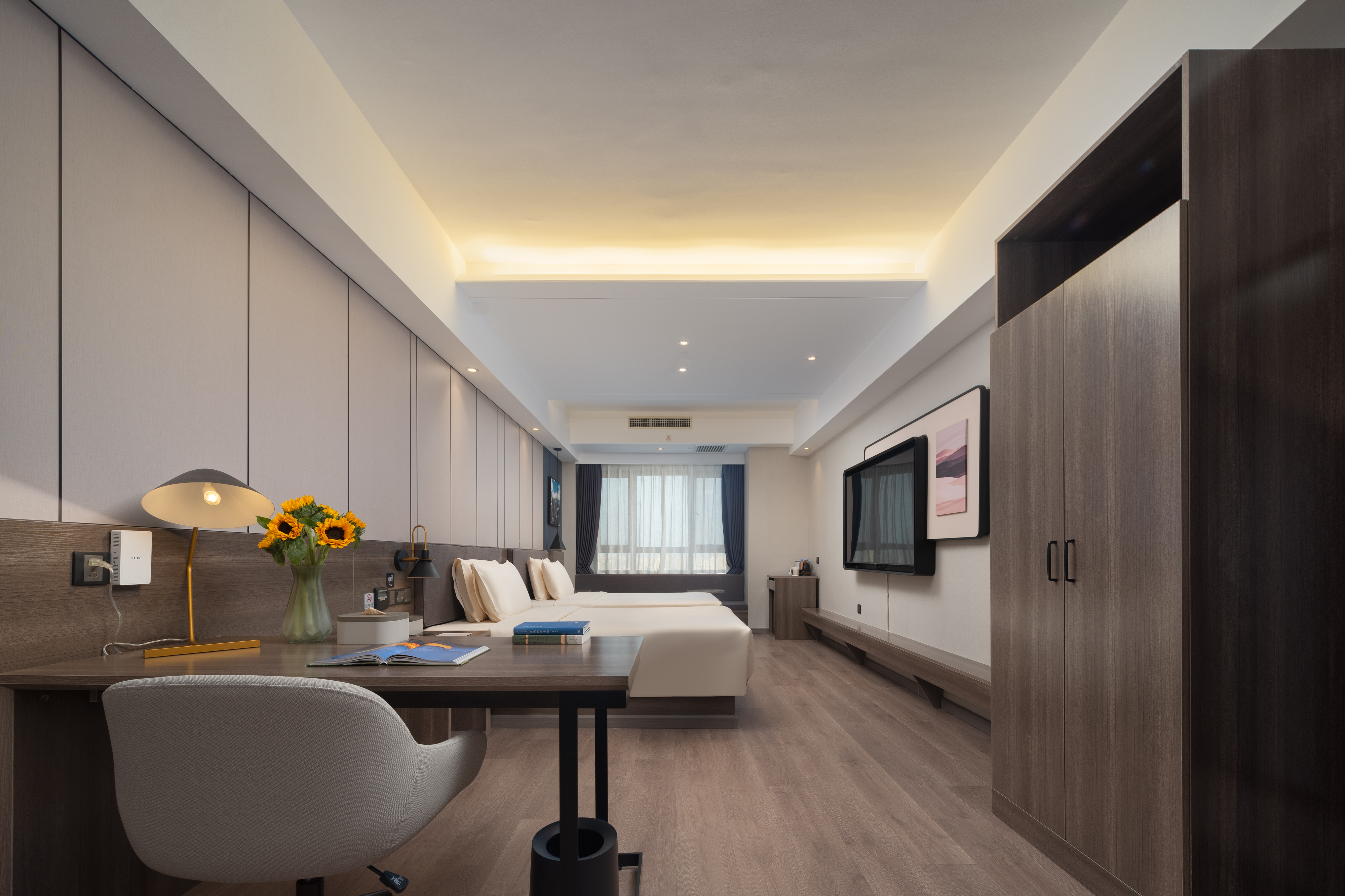 高级园景双床房（手机投屏＋加湿器）