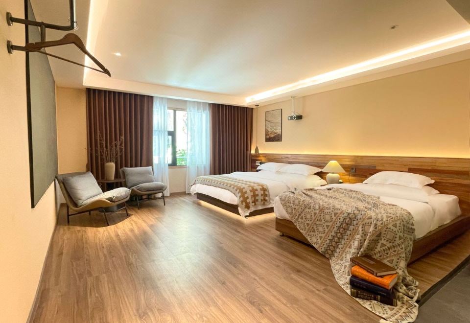 Pillow Mountain | Mountain Residence Intelligent Suite (Outdoor Non Natural Hot Springs, Courtyard Tea Room, Billiards, Arcade, Chess And Card Room)