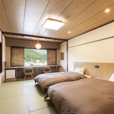 【禁煙】スタンダード和ベッドツイン 内風呂あり 湯快リゾート 下呂温泉 下呂彩朝楽 本館 クーポン