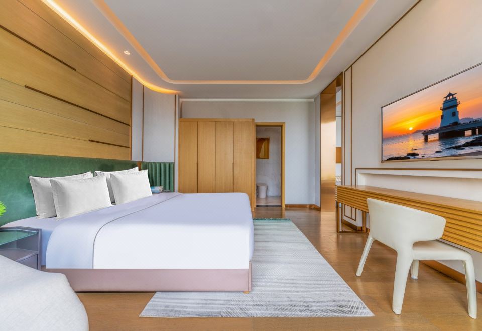 Azure·高级大床房「智能客控+minibar+浴缸泡澡」