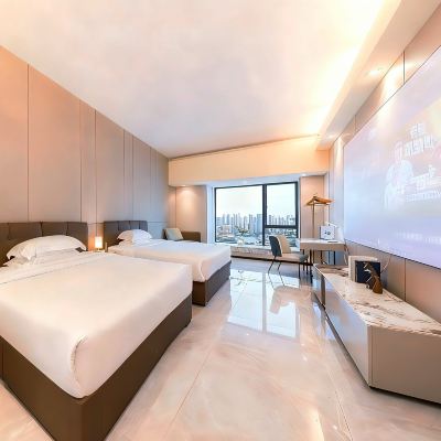 Zen Dream｜城景雙床房「巨幕•180°天際城景•洗衣機」 翰文國際公寓（廣州珠江新城中山眼科中心店）優惠