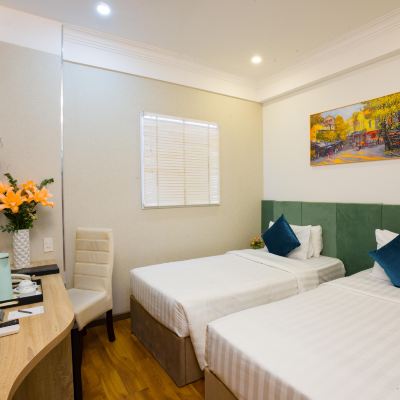 豪華雙床房（無窗） 禁煙 胡志明市日出中心酒店優惠