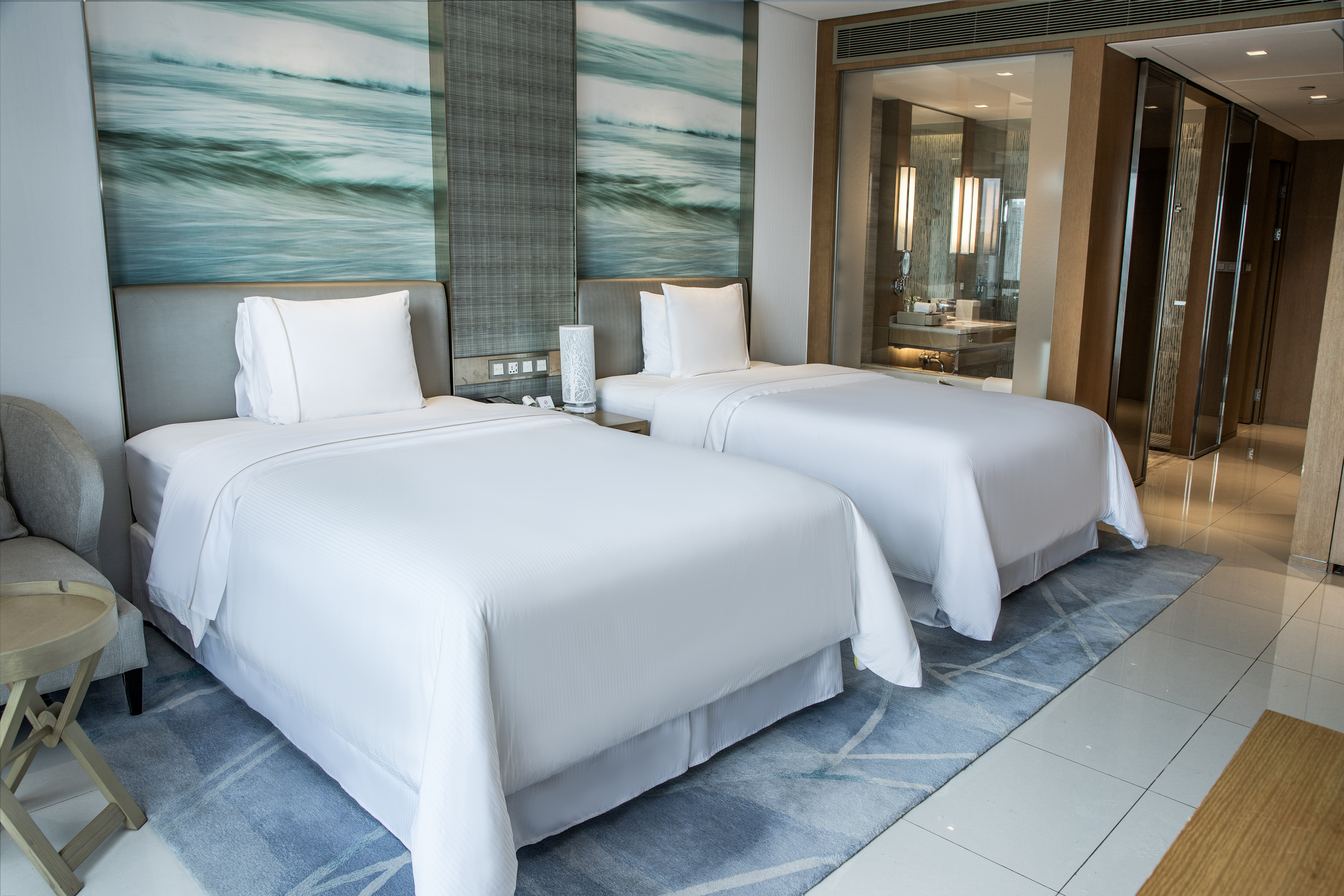 湾景双床房-观海口湾畔