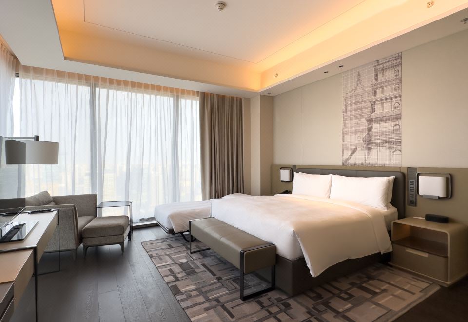 270°一室一厅|城景行政双床套+独立会客厅+戴森吹风机