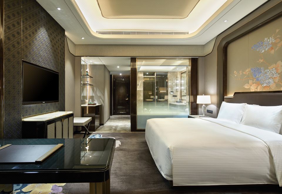 Wanda Vista HarbinDeluxe Hollywood Double Bed Room (Bathroom Wet-Dry Separation + Featured Pillow)