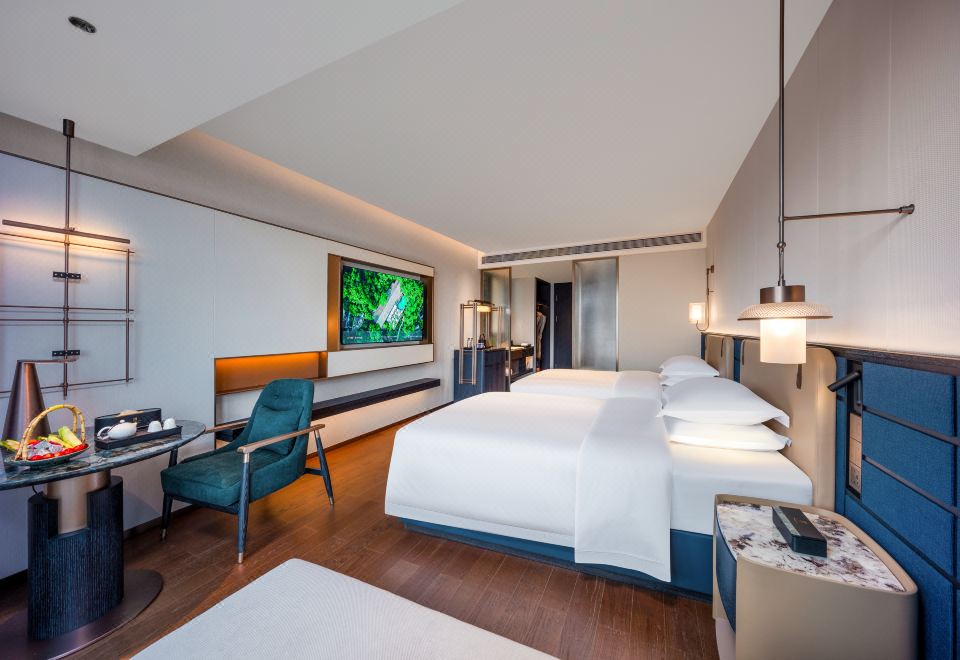 江景双床房（一线江景+落地窗+Mini Bar）