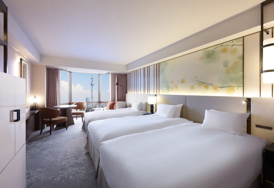 行政豪華雙床房晴空塔側（成人三人入住）