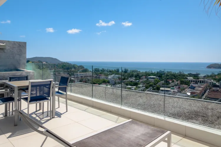 อพาร์ทเม้นท์สองห้องนอนซันเซ็ตและซีวิว