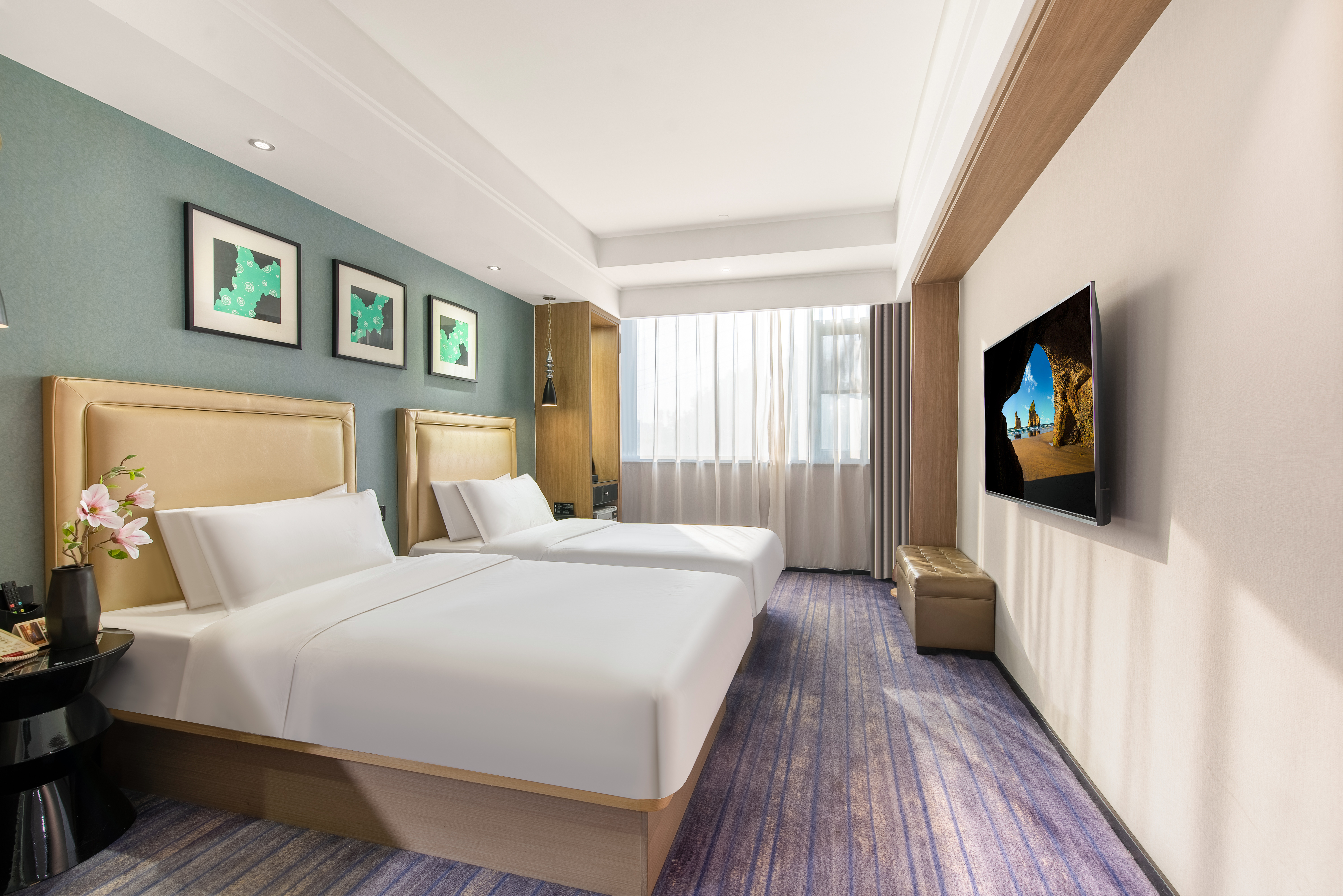 A型双床房【双重隔音深睡+小度全智能客控+放松浴缸】