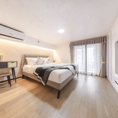 行政商務loft大床房（商務旅行+洗衣機+烘乾機+冰箱+零壓床墊+觀景陽台） 鉑斯登行政公寓（深圳北站滙隆中心店）優惠