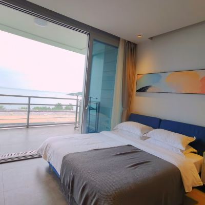 璽海一房一廳大床房-180度海景+開放式廚房 惠州華潤小徑灣UK海景設計公寓優惠