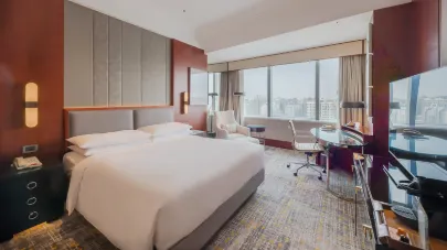 Shanghai Marriott Marquis City Centre 스카이라인 킹룸