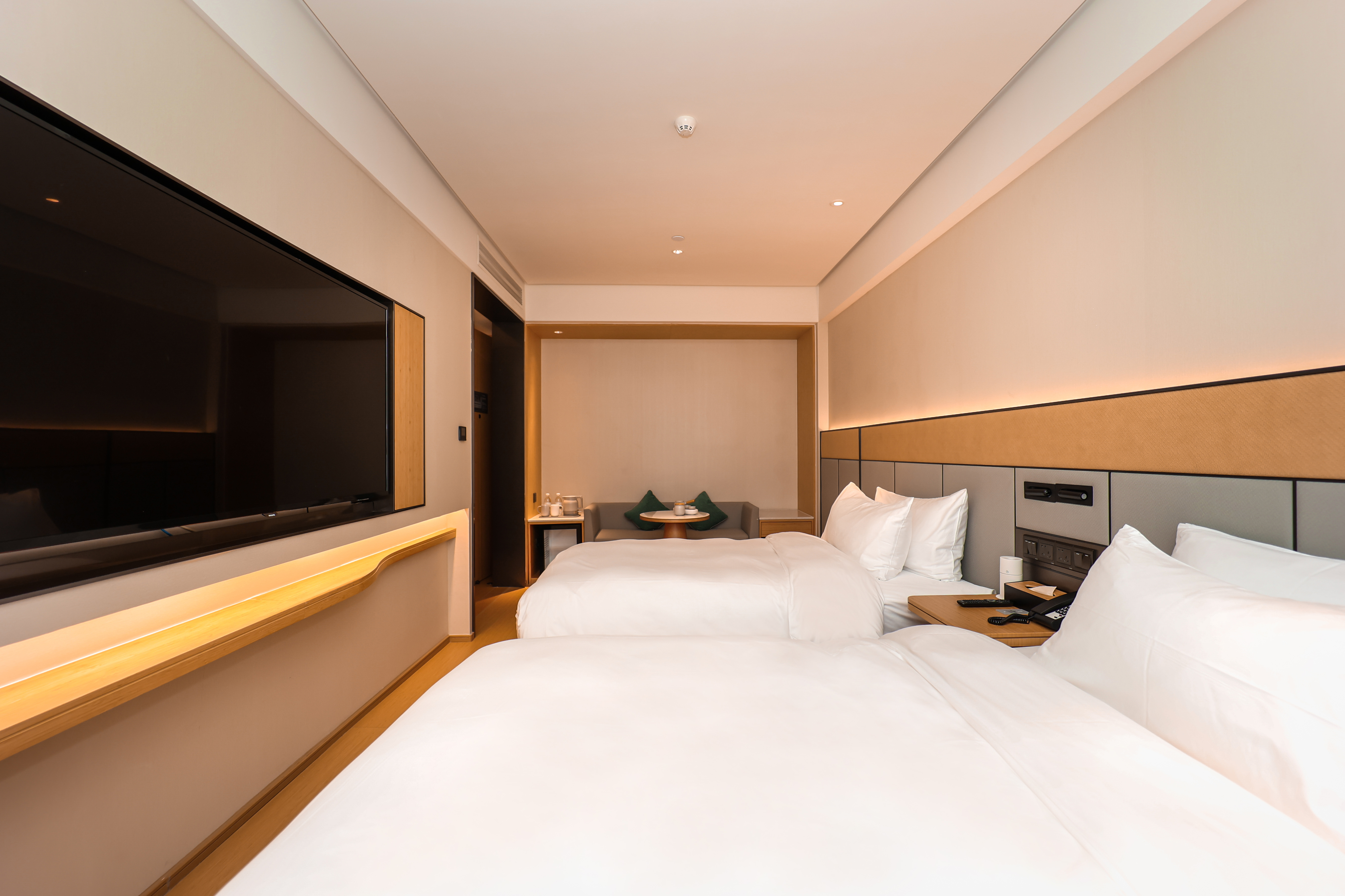 双床房（小冰箱、智能马桶、智能投屏）