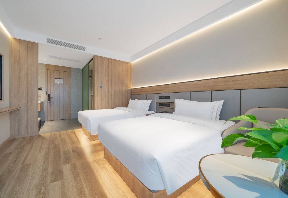 几木双床房（商务桌椅+明亮通透+功夫茶具）