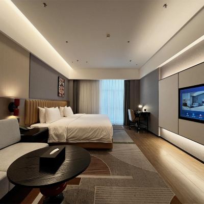 悅享超級大床房-智能客控+SLEEMON護脊床墊+小冰箱 佛山禪城華美達安可飯店（創意產業園店）優惠