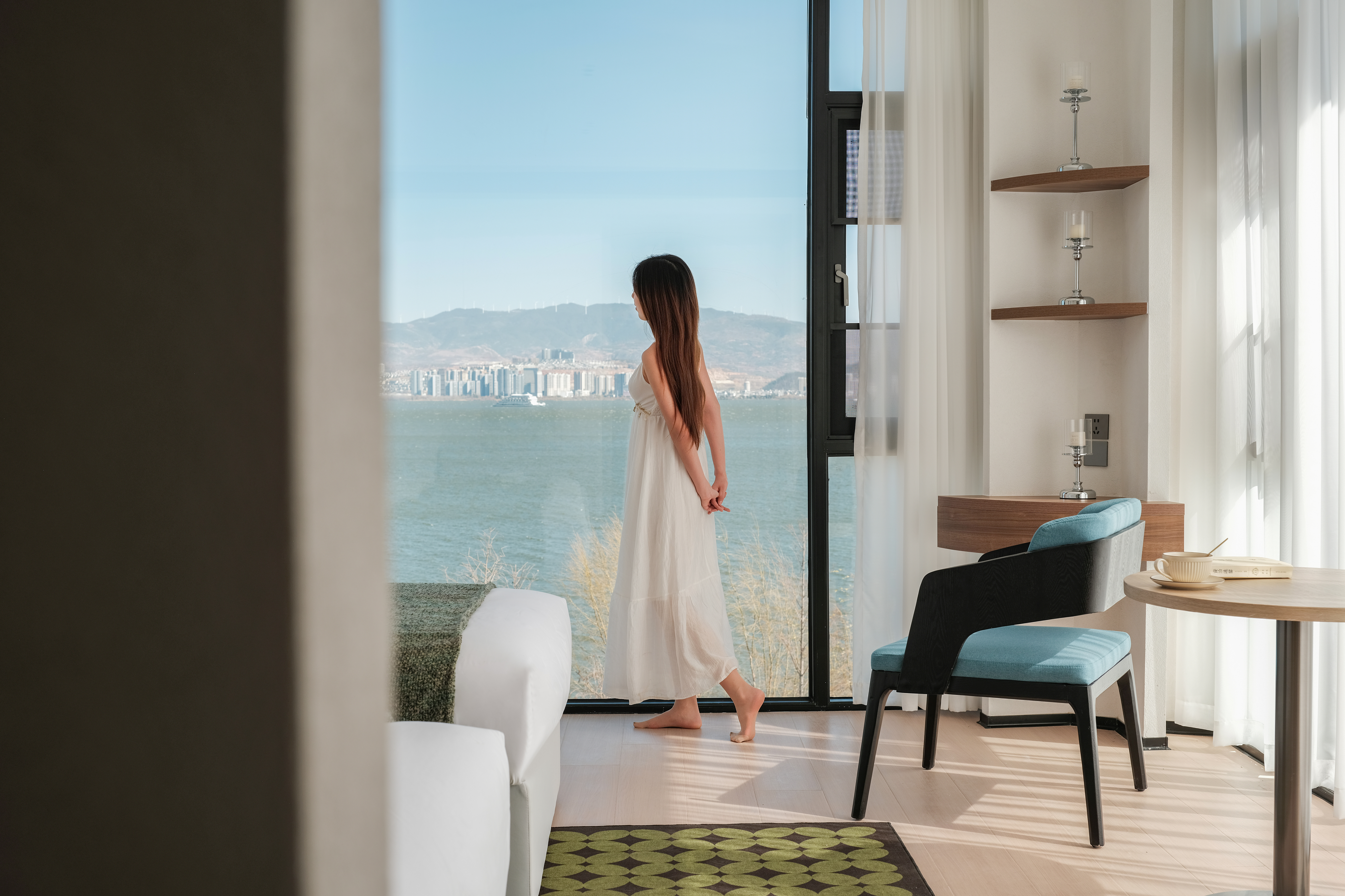 畔星漫语280°海景双床房（全屋智能+一线海景+巨幕）