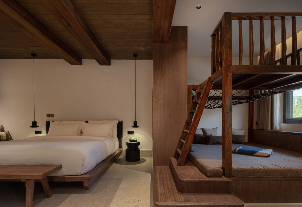 墨岫·舒适大床[童趣上下榻+圆形泡池]