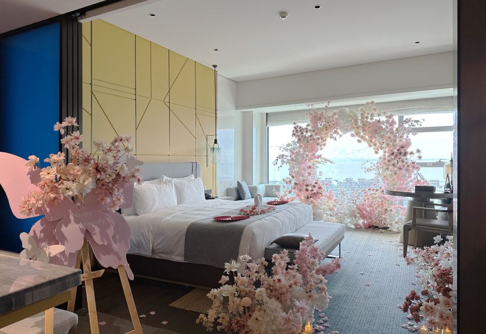 莫奈花海海景主题大床房