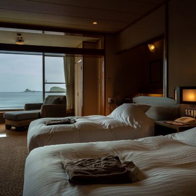 プレミアム和洋室　源泉オーシャン露天 壱岐リトリート 海里村上 クーポン