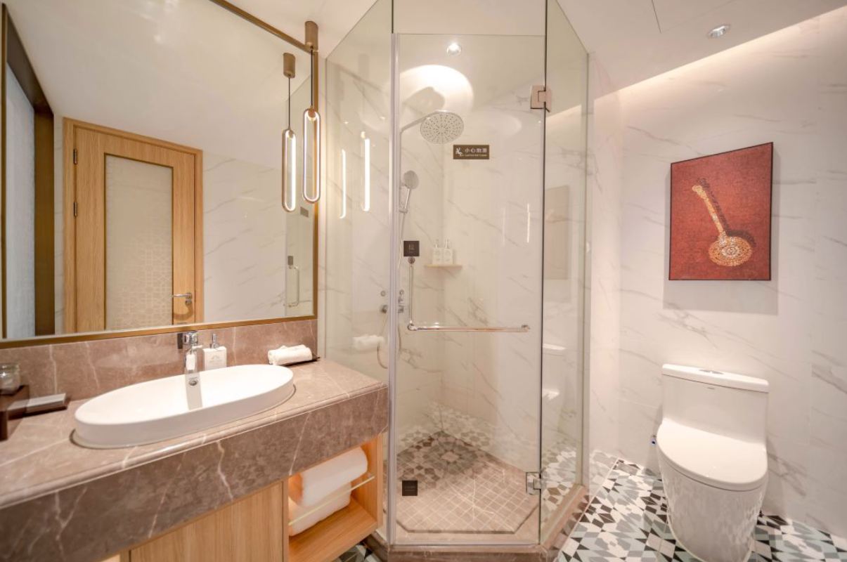 望山双床房（加湿器+金可儿舒睡床品+小冰箱）