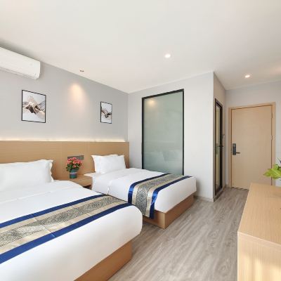 輕奢雙床房（輕奢北歐風+新風系統） 鉑瑞·餘舍飯店（成都天府國際機場店）優惠