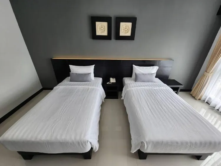ห้องเตียงแฝดพร้อมวิวเมือง