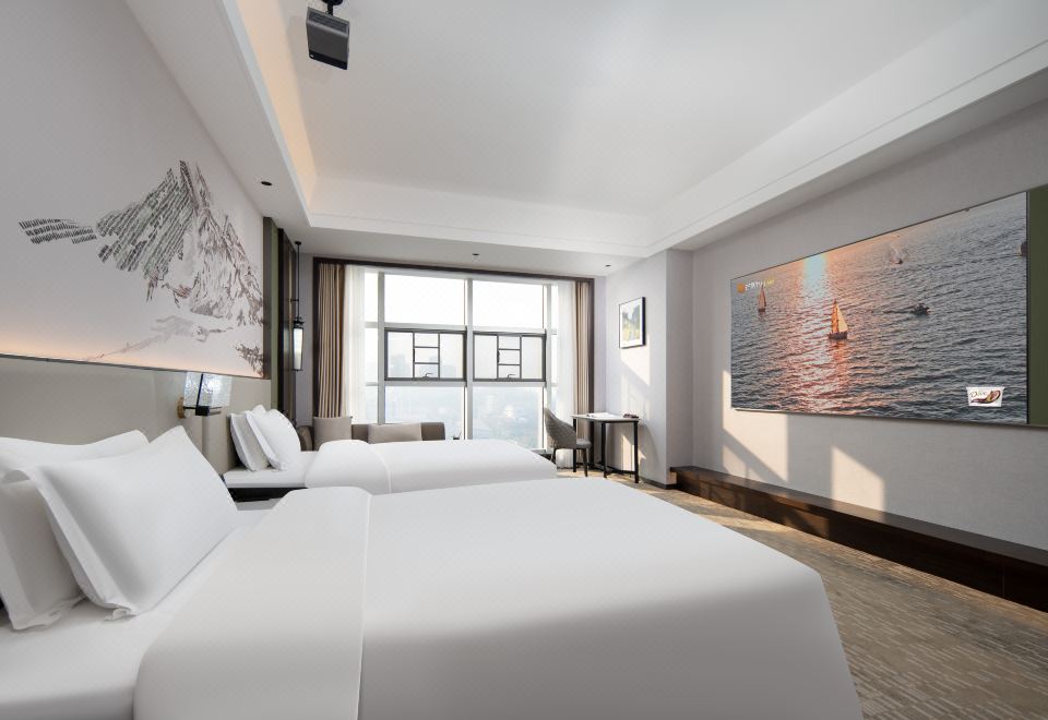 巨幕影音双床房