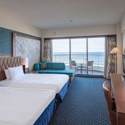 【スーペリアツイン】オーシャンフロント/4～6階 沖縄 かりゆし ビーチリゾート オーシャンスパ クーポン