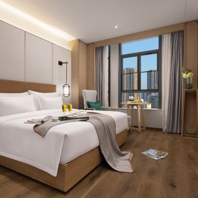 臻選·智能大床房（智能客控&化妝鏡） 長沙海逸·臻品飯店（五一廣場省博物院店）優惠